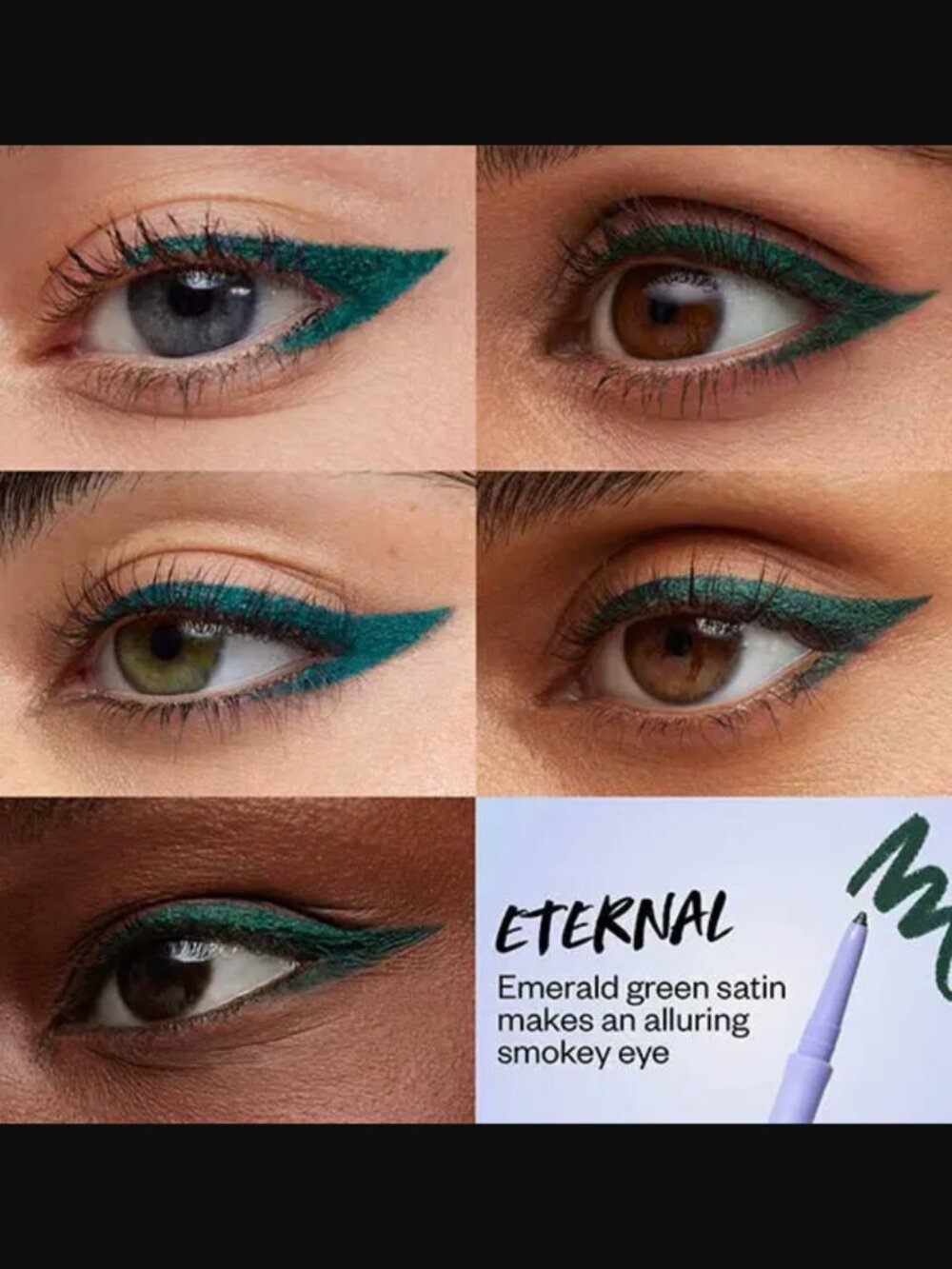 ❣️2/$36 NIB Kosas Soulgazer Intensifying Gel Eyeliner Eternal Emerald Green Sati